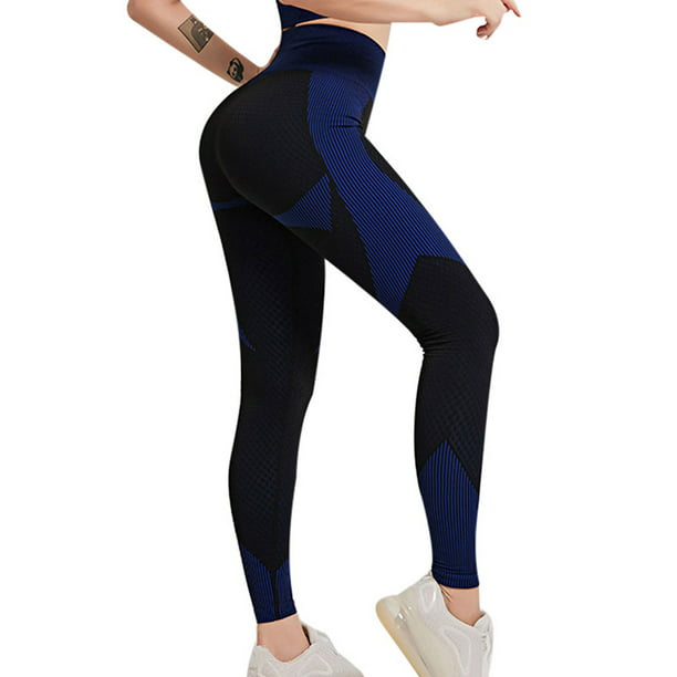 Womens Elastic Workout Yoga Pants Colorful Starry Sky Running Sports Leggings 